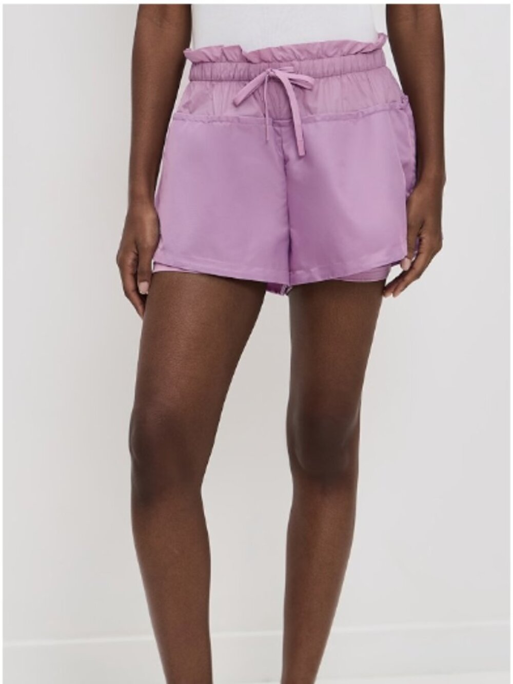 Shopbop x Polo Ralph Lauren Layered Drawstring Shorts Small - Purple